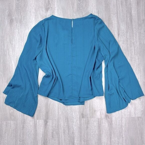 Jessica Simpson Blue Long Sleeve Top 2X - Picture 7 of 7